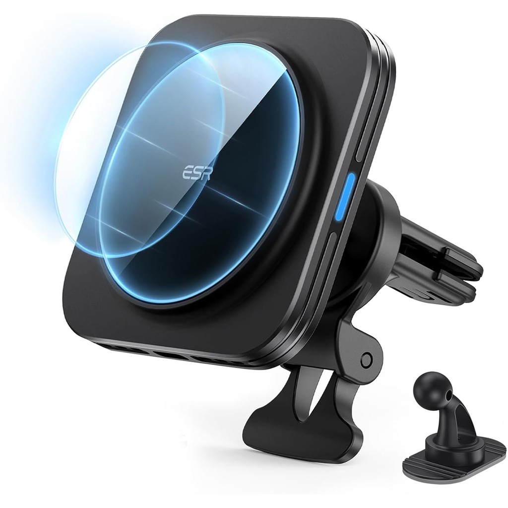 ESR Para Carregador De Montagem Em Carro MagSafe , Magnético De Sem Fio De 15 W , Compatível Com Suporte De Telefone Ven