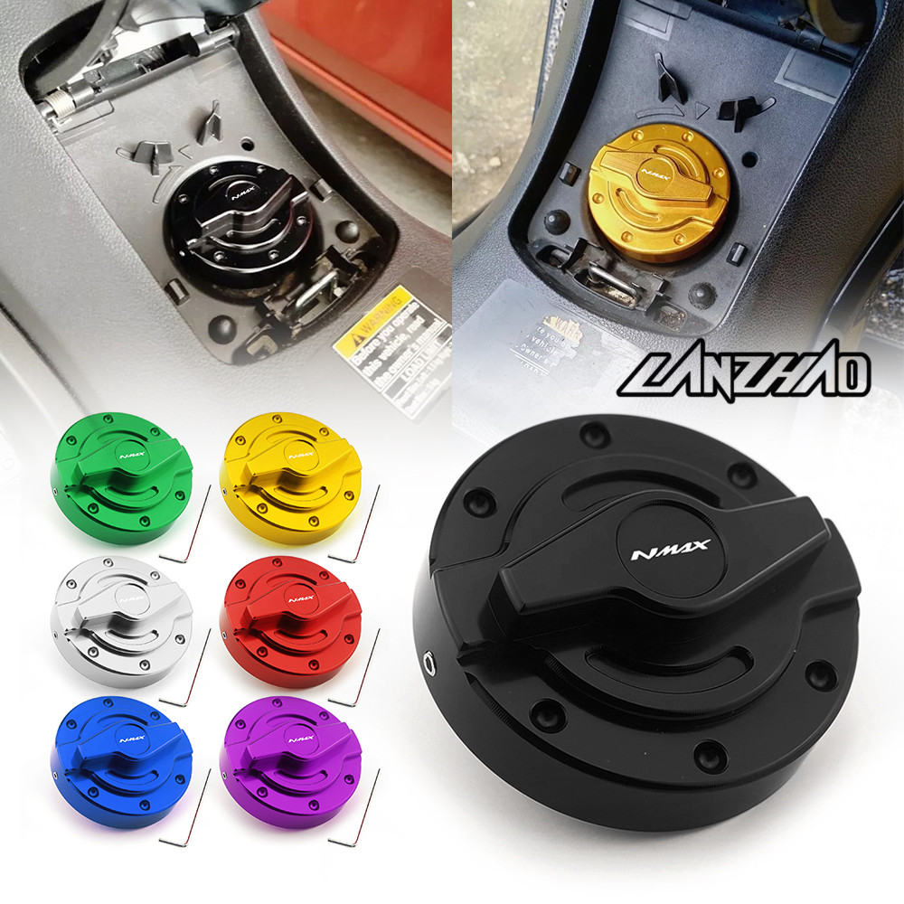 Para YAMAHA NMAX v2 v3 Turbo NEO CNC Liga De Alumínio Gás Tampa Do Tanque Combustível