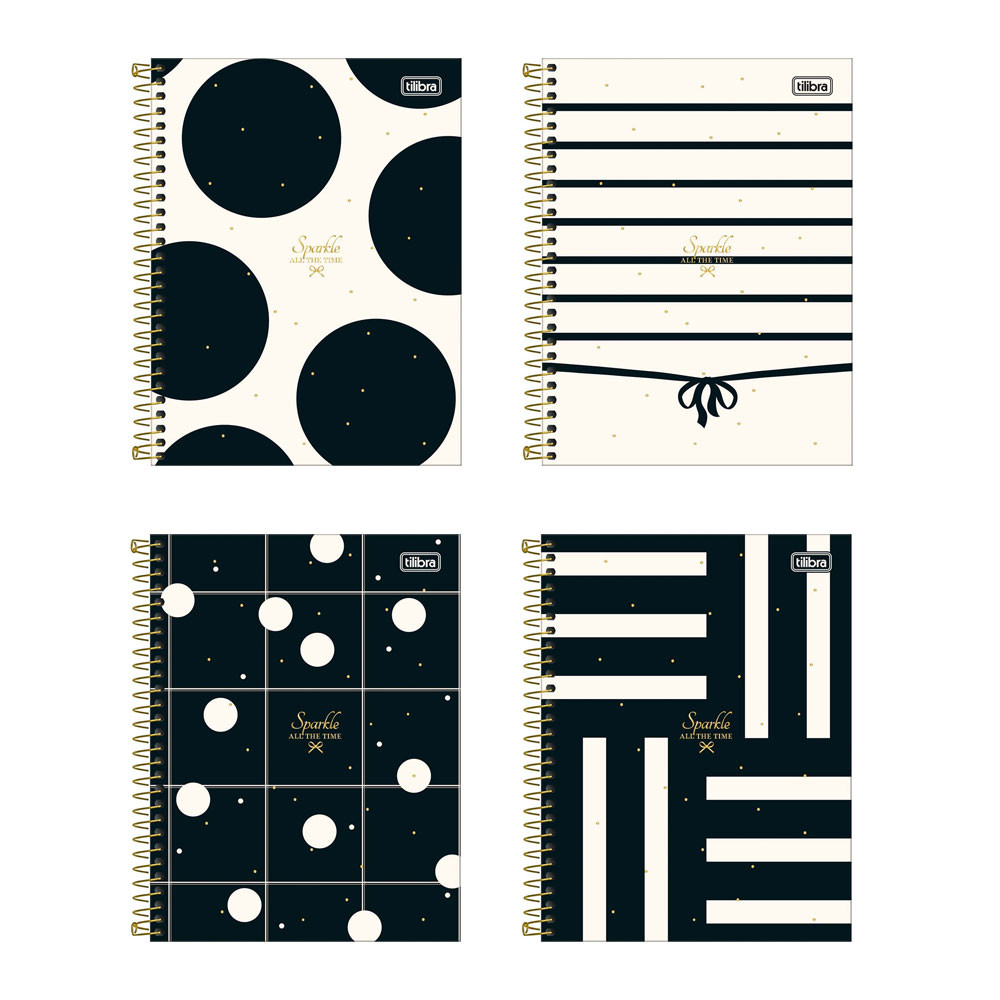 Caderno colegial capa dura 10x1 160 folhas West Village Tilibra