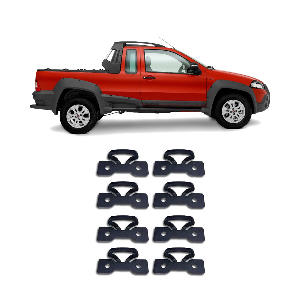Gancho para Caçamba Fiat Strada Cabine Estendida 8 peças