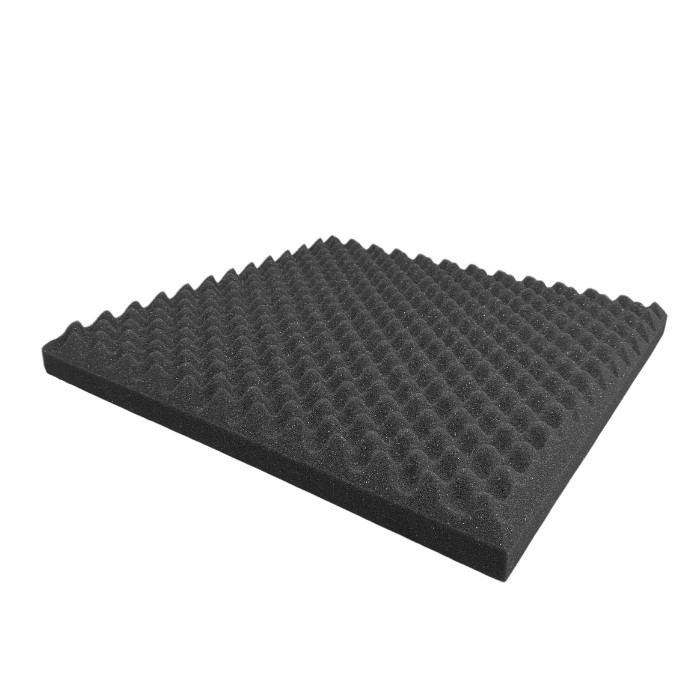 Espuma Acústica Kit C/ 10 Placas Tratamento Acústico Profissional Estudio Igreja Salas Gamer  2cm-Caixa de Ovo