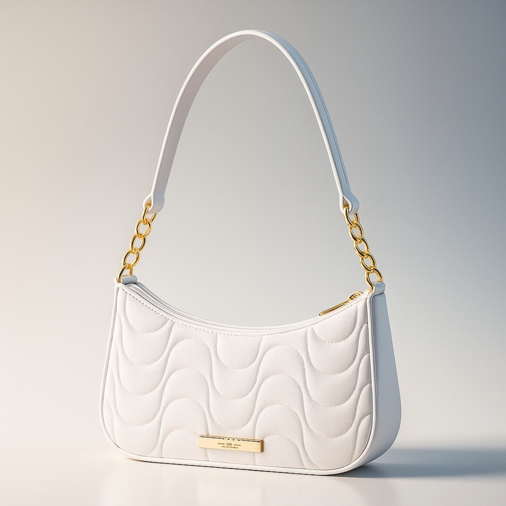 Bolsa Feminina Transversal Branca Meia Lua Compacta Com Design Sofisticado em Oferta na Shopee