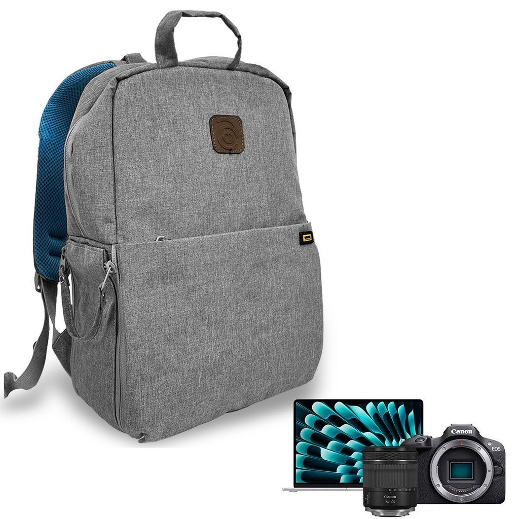 Mochila Fotográfica Acolchoada Ec8841 Para Notebook, Câmeras, Lentes E Acessórios