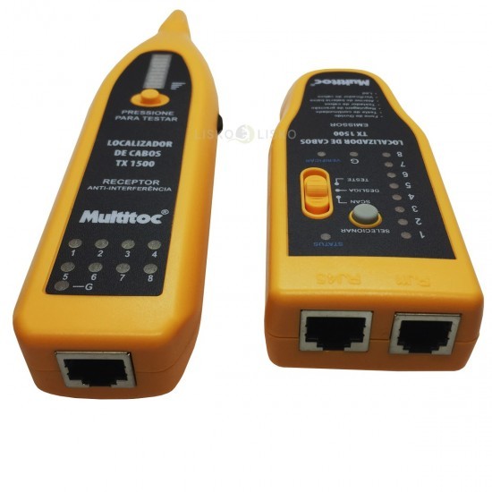 Kit Localizador E Testador Cabos Zumbidor Tx1500 Multitoc