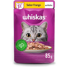KIT C/ 7 WHISKAS SACHE 85GR FRANGO