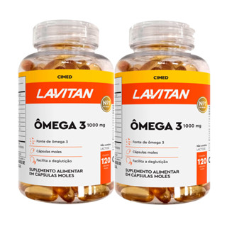 Kit 2 Lavitan Ômega 3 1000mg com 120 Cápsulas Moles em Oferta na Shopee