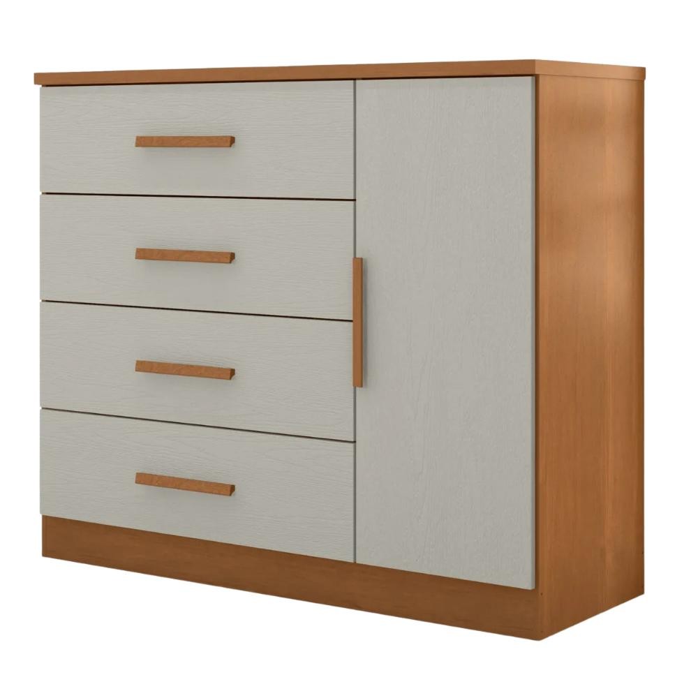 Cômoda Sapateira 4 Gavetas 1 Porta Genova Plus Zanzini: Onde Comprar | BuscaProdutos