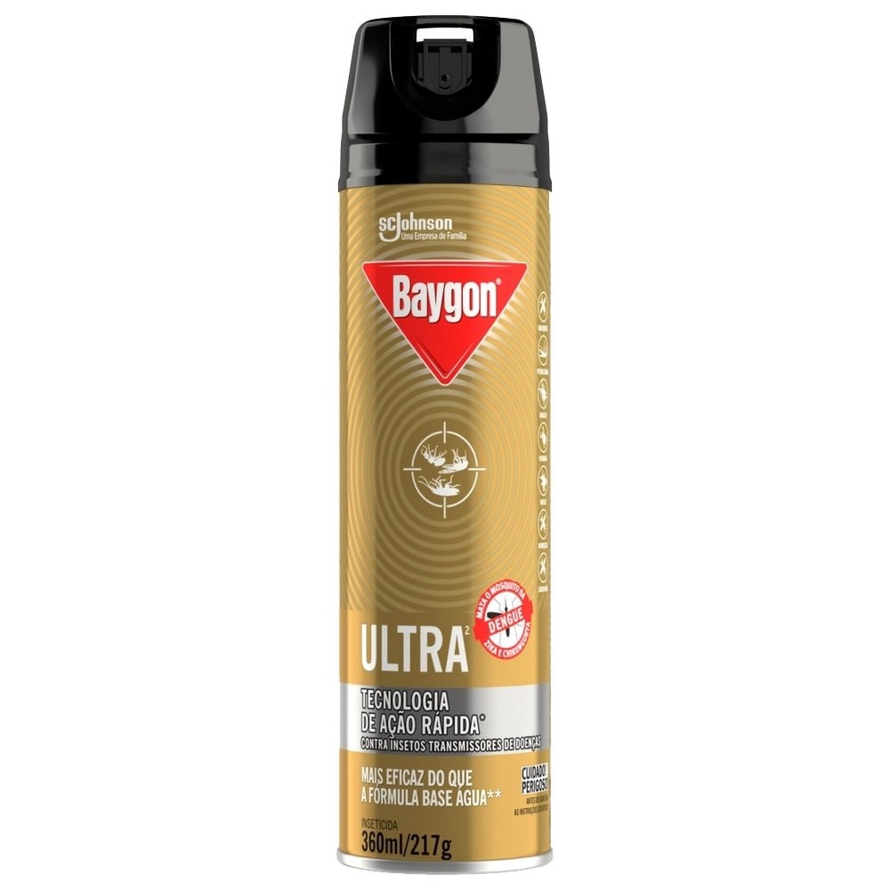 Inseticida Aerossol Baygon Ultra 360ml em Oferta na Shopee