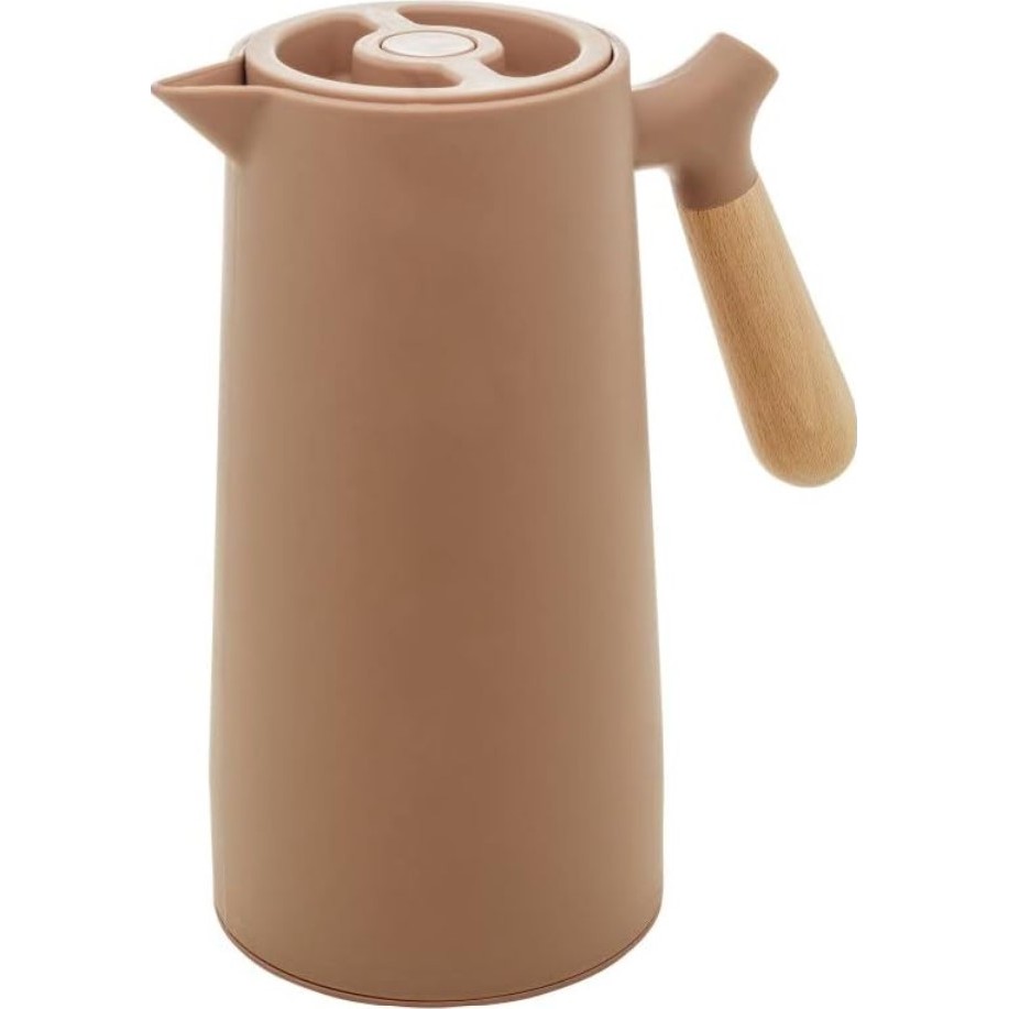 GARRAFA TERMICA PLASTICO C/CABO MADEIRA NORDICA NUDE 1l