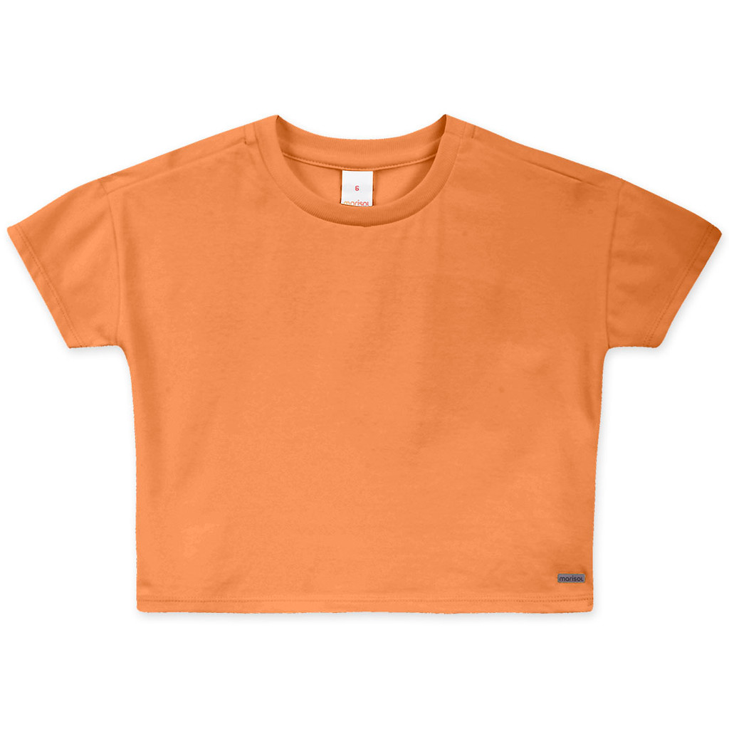 Detalhes do Blusa Cropped Com Aroma Curta Infantil Feminina Marisol