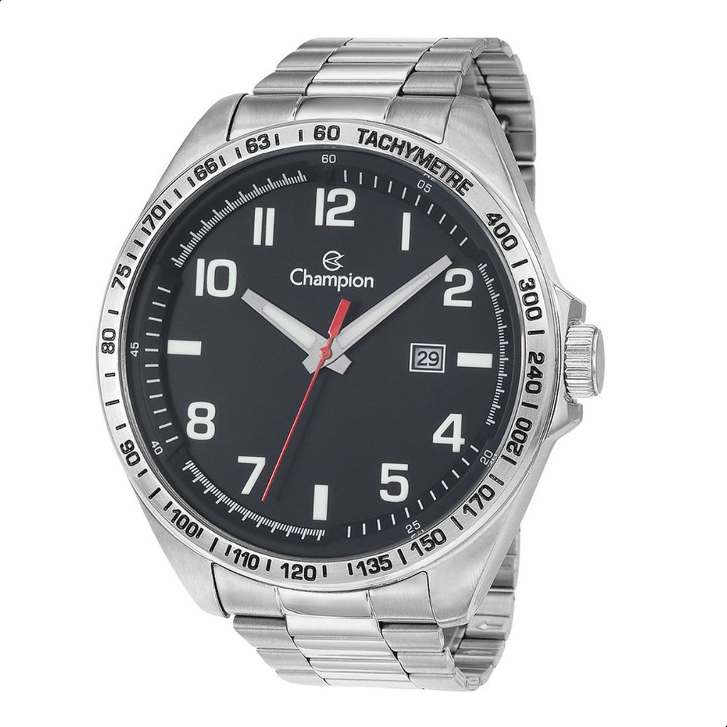 Relógio Champion Masculino Prata Aço CA31720T Garantia de Um Ano
