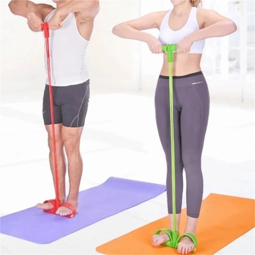 Elástico Extensor Pedal de Exercícios Pull Reducer Multi Função Academia Em Casa Uso Profissional