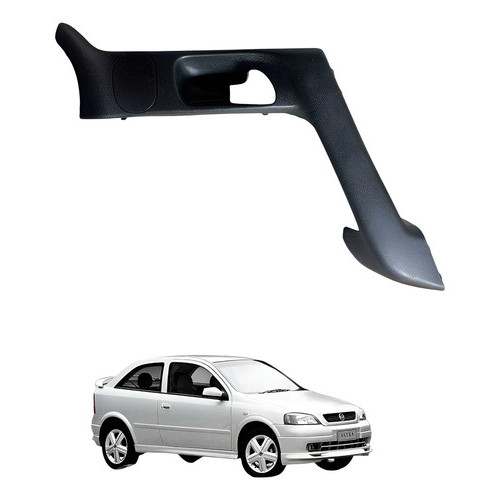 Moldura Puchador Alça Porta Botao Vidro Eletrico Astra  1999 Preto
