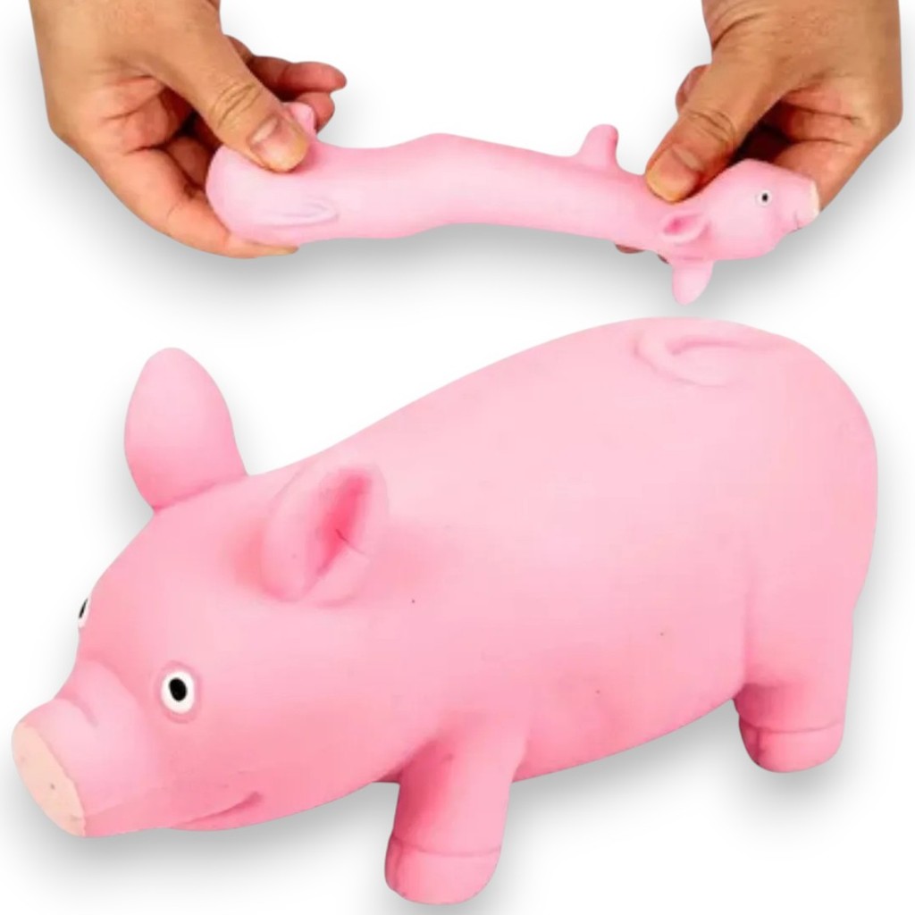 Brinquedo porquinho de apertar, brinquedo de porco rosa bege elástico, brinquedos fidget
