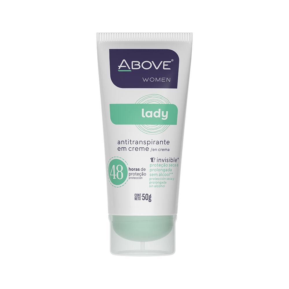 Desodorante Above Feminino 50G Creme Lady Invisible em Oferta na Shopee