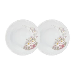 Jogo 2 Pratos Fundos Eterna 23 cm Porcelana Schmidt