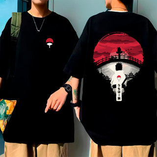 [Camiseta Premium em Algodão Puro]GXG Camiseta Anime Itachi Uchiha Naruto Sasuke Uchiha Clã Camisa Oversized em Oferta na Shopee