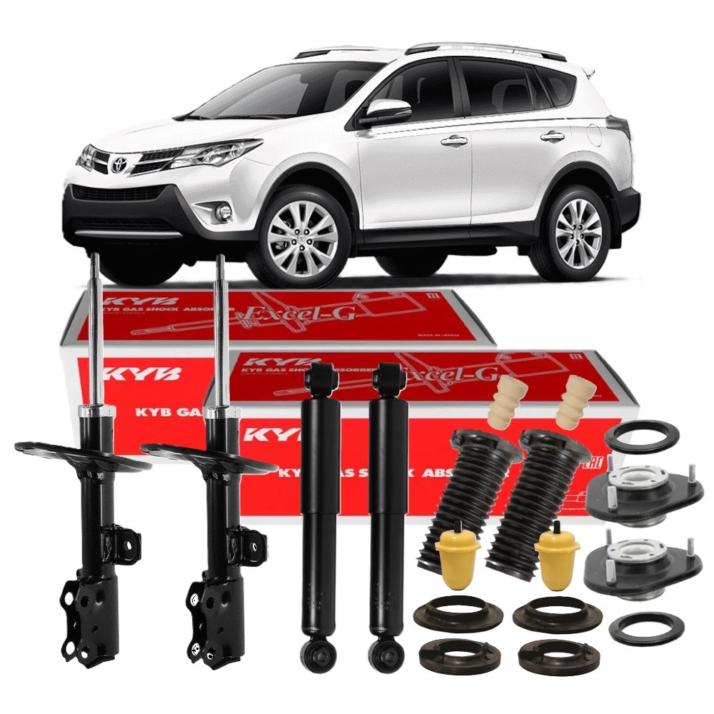 AMORTECEDOR DIANTEIRO TRASEIRO + KITS TOYOTA RAV4 2013 2014 em Oferta na Shopee