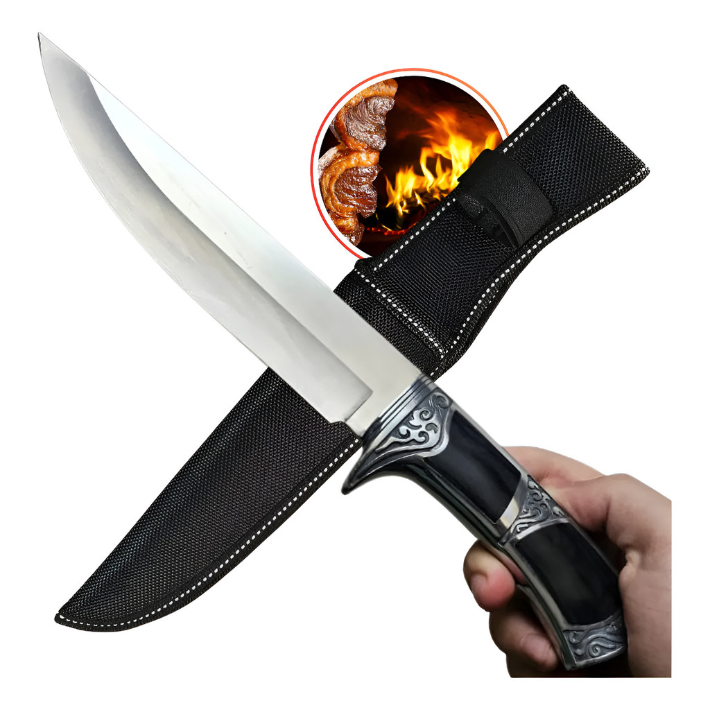 Faca Premium Full Tang Luxo Profissional Churrasco Pesca TF14