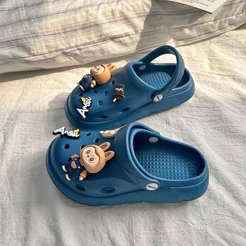 Antiderrapante Desodorante Macio Material EVA Sandália Chinelos fechados Sapatos com sola grossa Chinelos com bico