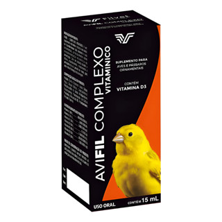 Avifil Complexo Vitaminico 15ml Vitamina Para Pássaros Aves em Oferta na Shopee