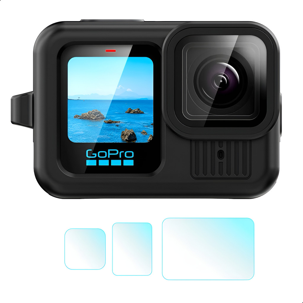 Capa Silicone Com Película Protetora De Tela Para GoPro Hero 13 Black