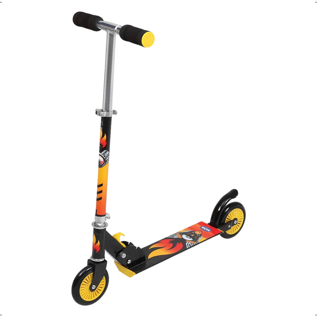 Patinete Infantil Preto Dobrável 2 Rodas com Altura Ajustável Mor – Ideal para Crianças