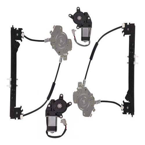 Par Engenho Vidro Elétrico Com Motor Mabuchi Traseira  Linea Punto Apos 2007