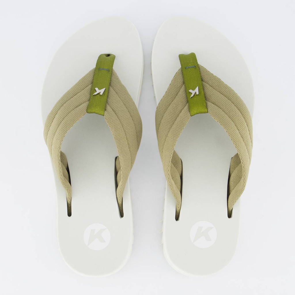 Chinelo Kenner Kyra Pro Feminino Verde e Off White em Oferta na Shopee