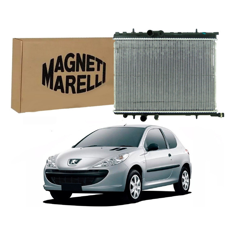 Radiador Agua Marelli Peugeot 207 1.4 1.6 Manual 2008 A 2012 em Oferta na Shopee