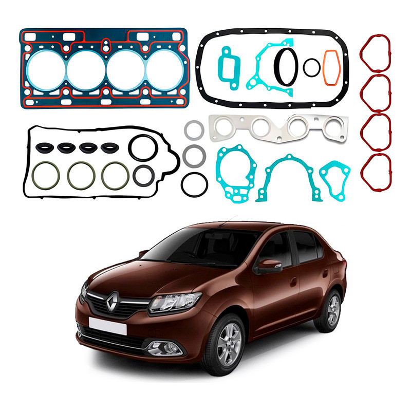 Jogo Junta Motor Bastos Logan 1.0 16v Flex 2014 A 2016