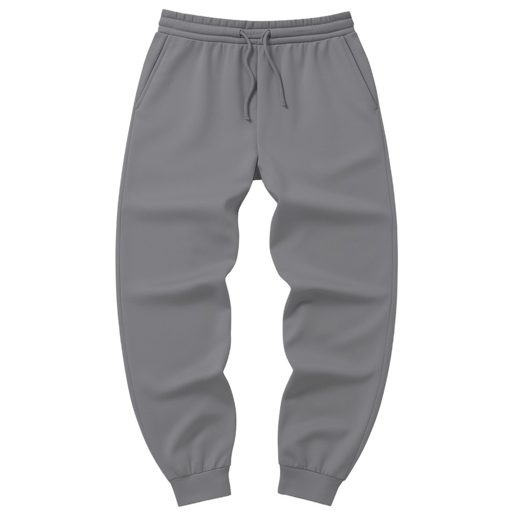 Calça Moletom Flanelado Jogger Tecido Grosso Quente Confortável Versátil Casual Unissex