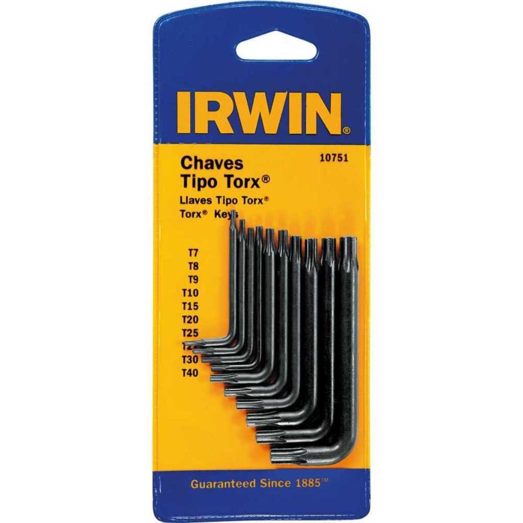 Jogo com 10 Peças De Chave Torx T7 a T40 - Irwin em Oferta na Shopee