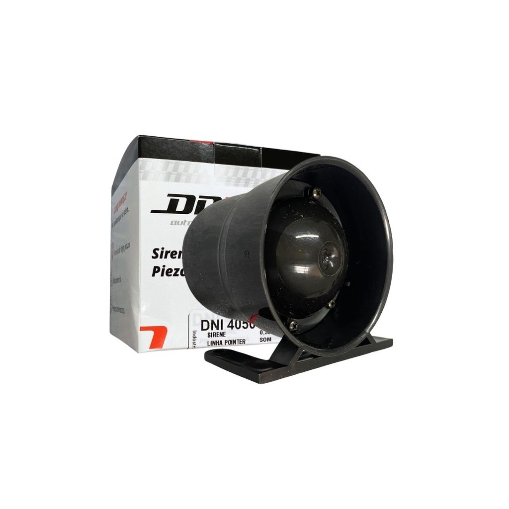 Sirene Marcha Ré Sequencial 6 Tons 12v DNI Sirene Ré Com 6 Tons Sequenciais DNI4050