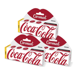 Kit 3 Und Hidratante Labial Carmed Coca-Cola Incolor 10g