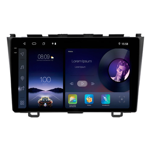 Multimídia Adak Iplay G2 Honda Crv 2007 A 2011 2ram+64gb Carplay Android Gps Bluetooth 9p em Oferta na Shopee