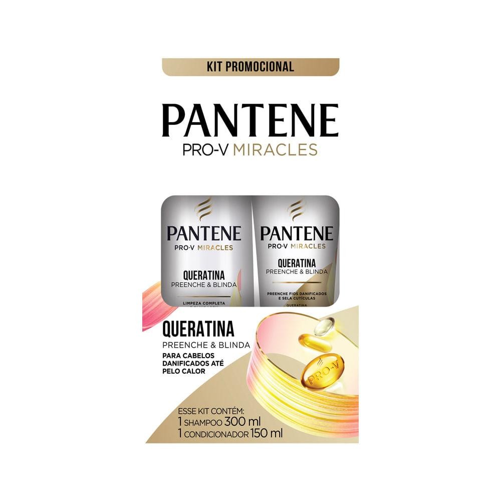 Shampoo e Condicionador Pantene Pro-V Miracles 300ml+150ml Queratina