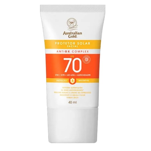 Protetor Solar Australian Gold Antiox FPS70 40ml
