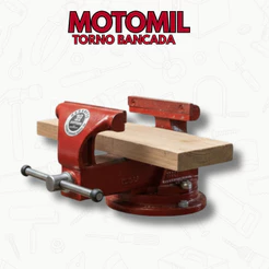 Torno de Bancada TB-600P 6” Fixo Robusto Profissional Motomil