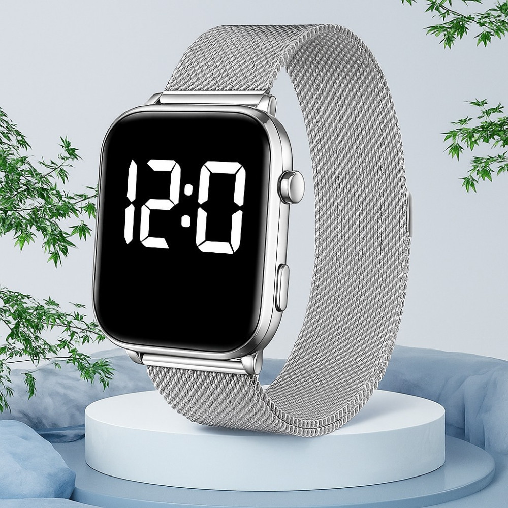 Relógio Digital Feminino Elegante Com Display Pulseira de Liga Perfeito Para Aniversários Festivais