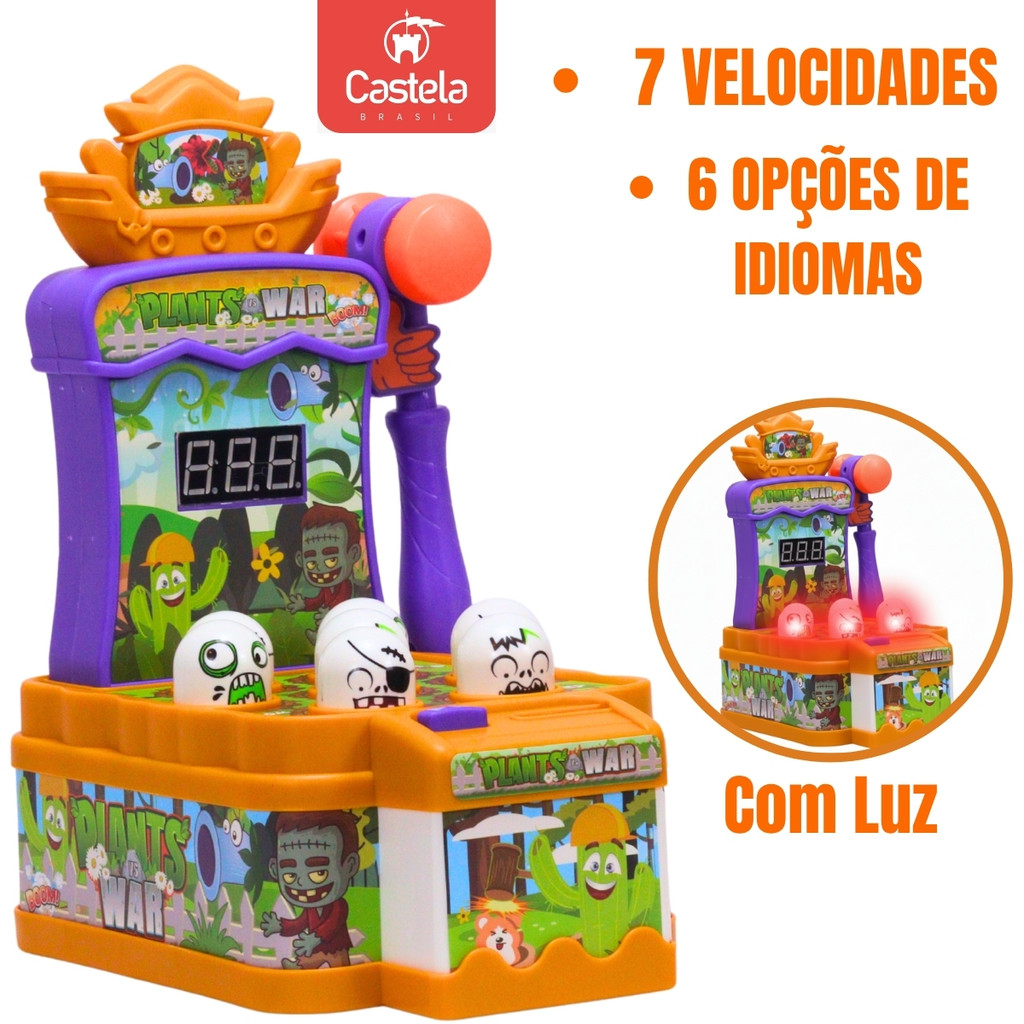 Brinquedo Interativo Zumbi Bate Martelo Com Luz E Som - Castela