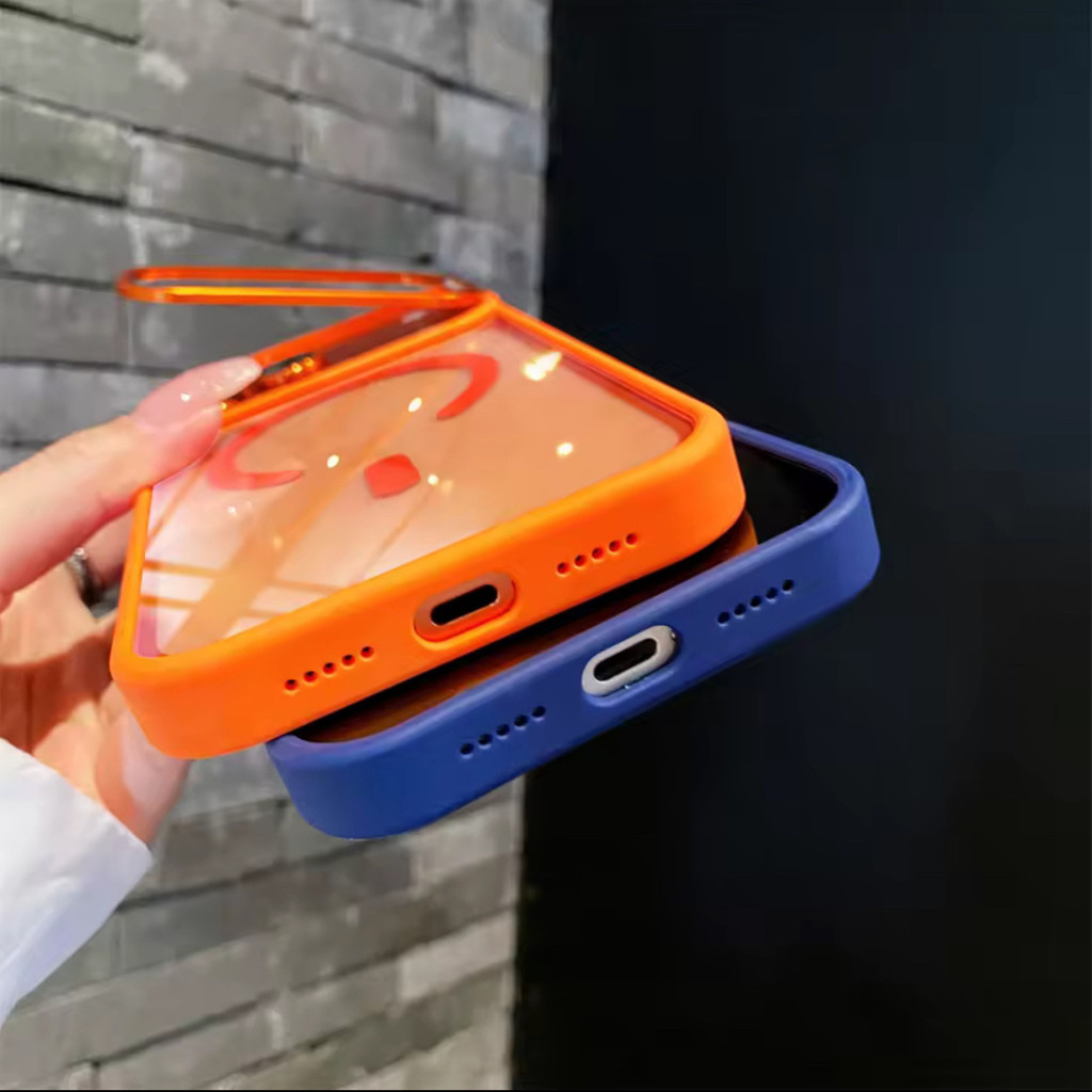 Capinha Capinha Magnetica Mag Safe com Suporte kit Lentes De Proteção P/ Iphone 17 Pro Max 17 Air