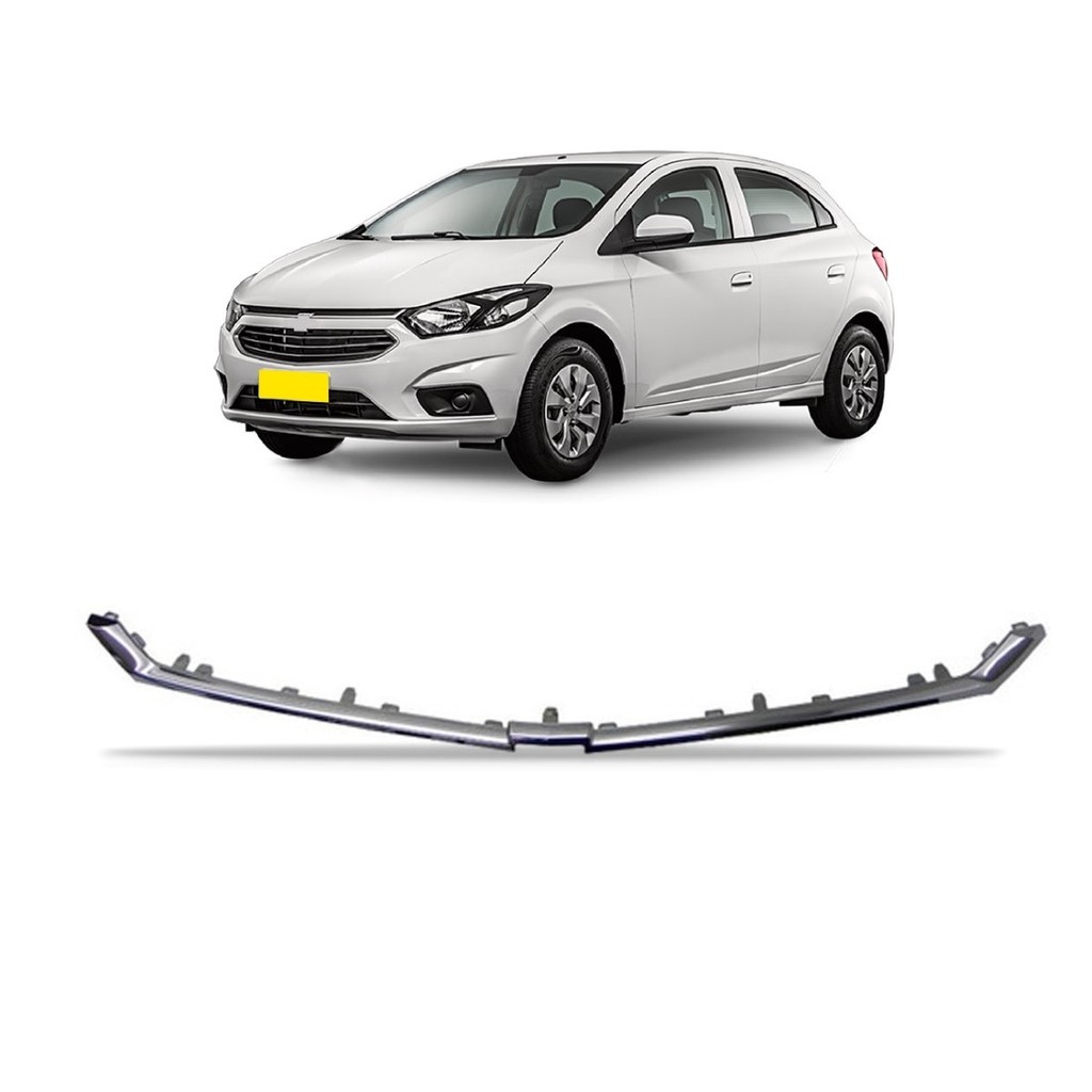 FRISO GRADE ONIX/PRISMA  2017 2018 2019 SUPERIOR CINZA em Oferta na Shopee