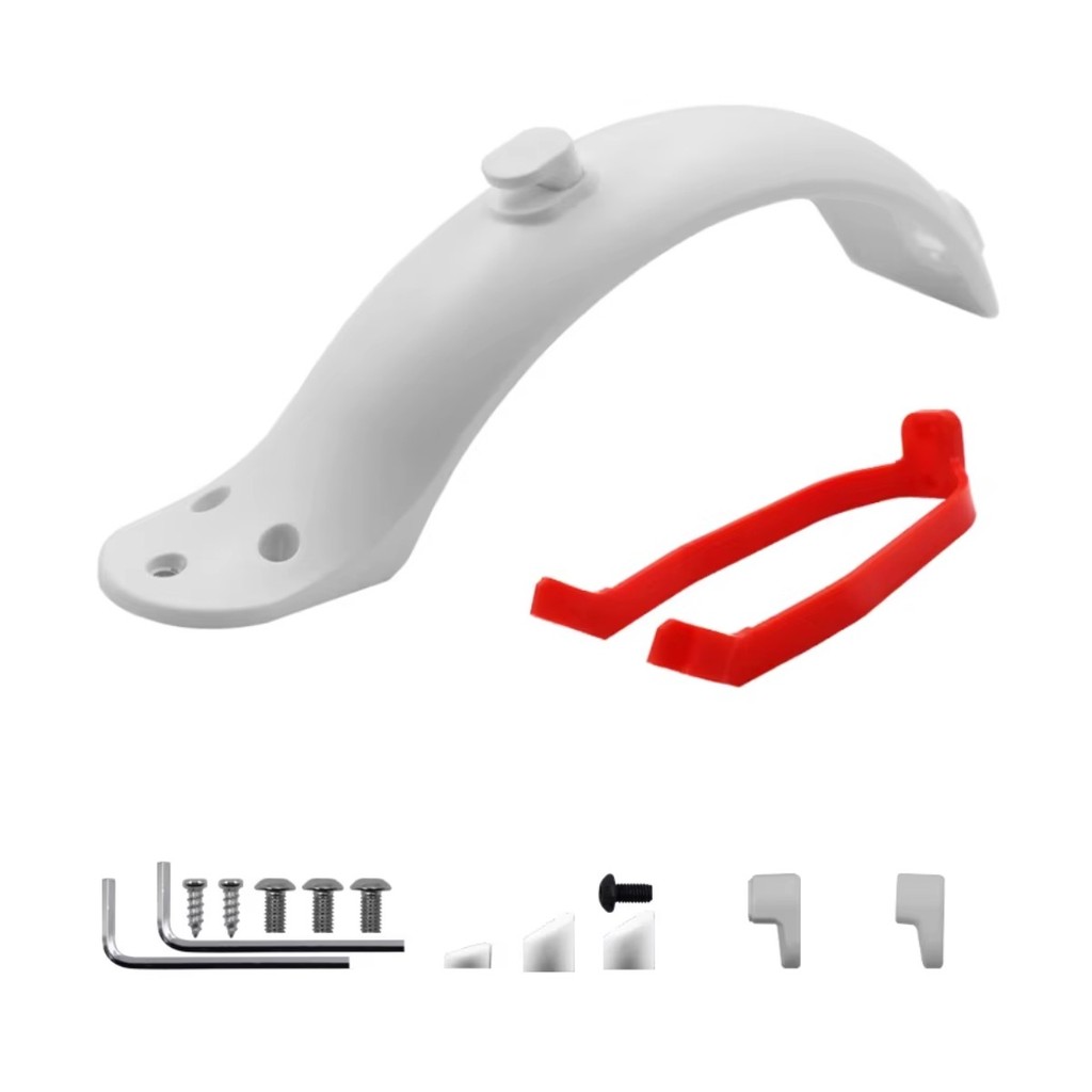 Kit Para-lama+suporte-peças Patinete Elétrico Foston, Xiaomi Branco