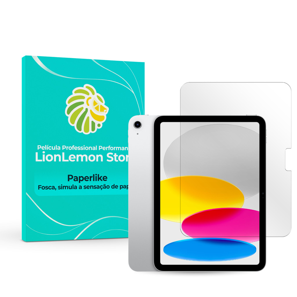 Película Paperlike para iPad 10ª e 11ª geração tela 10.9" - Premium Fosca - Proteção e Alta definição para iPad