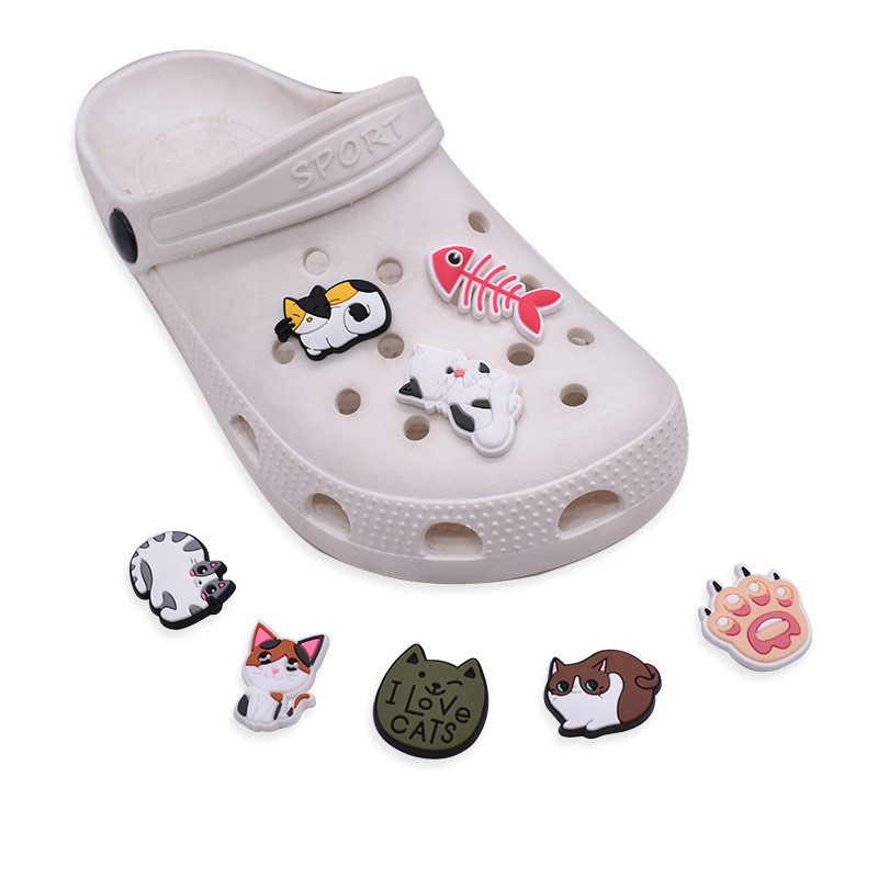 BLJE PVC Sapato Encantos Acessórios Pet Gatos Decoração Fivelas Para Tamanco Sandálias Pino Presentes De Aniversário Fiv