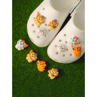 Coreia coreia Muziktiger dos desenhos animados tridimensional buraco sapato fivela gordura tigre decoração estilo beiseb
