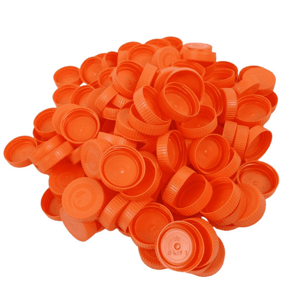 TAMPINHA PET DE LEITE LARANJA 3,5cm ARTESANATO HIGIENIZADAS PADRONIZAÇÃO, QUALIDADE CRIATIVIDADE!