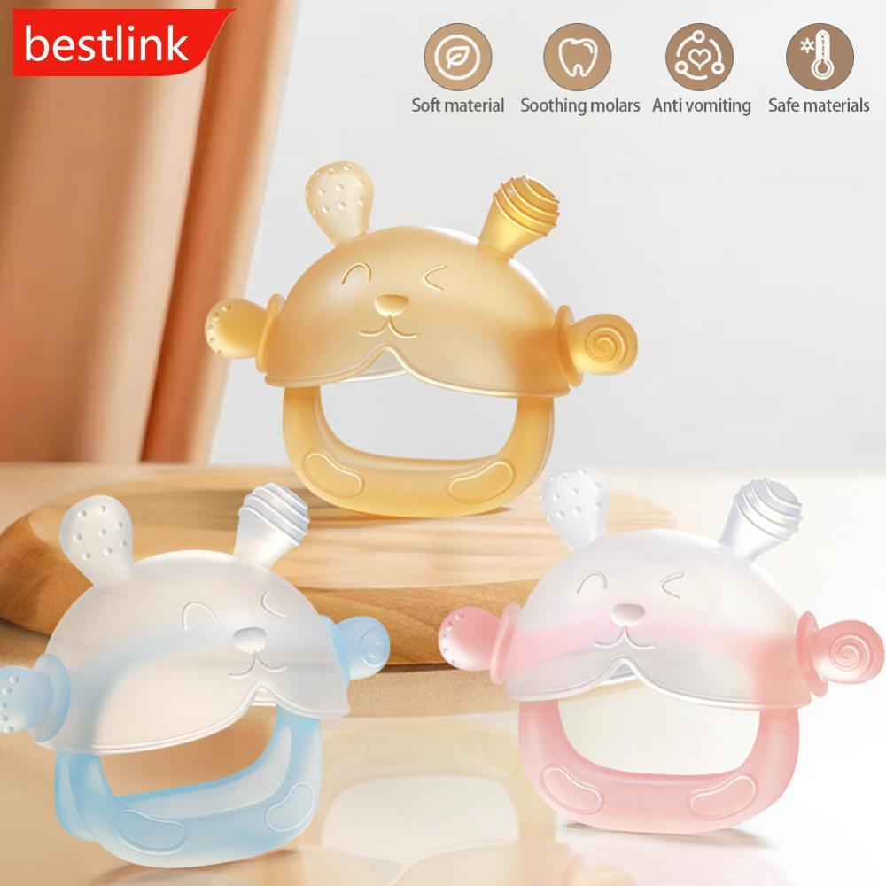 BESTLINK Silicone Mordedor Criança Mastigar Brinquedos Sensoriais Anti Gota Pulso Mão Bebê Dentição Mitten Grau Alimentí