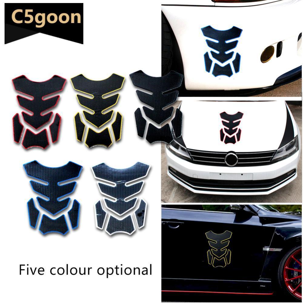 C5GOON 3D Motocicleta Tanque De Óleo Combustível Almofada Decalque Protetor Capa Adesivo PVC Anti-Colisão Risco I2M2
